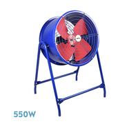 Fabrilamp Ventilador industrial Dana 550W 4 aspas azul/rojo con soporte estable