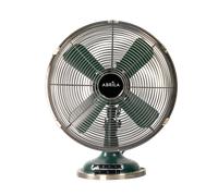 ABRILA Ventilador Sobremesa Capitolio Oliva/cuero 37w 3velocidades 4asp Fijo Y Rotatorio 42x35x27cm PRIMERA CALIDAD GARANTIZADA