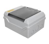 ABS Caja Eléctrica Exterior Ventana Transparente y Tapa Protectora | Aberturas Laterales para Conductos, Diseño Sellado, Lectura Visual Rápida, Uso en Instalaciones de Calle y Equipos