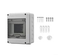 ABS impermeable del módulo 50A de la caja de distribución 5 IP65 para el | Material ABS/PC, terminales de latón, puerta con cerradura transparente, clasificación 50A