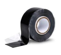 ABSINA cinta protectora aislante adhesiva autosellante 25 mm x 3 m - cinta de silicona negra para agua y fugas - sellador de tuberias, cinta de silicona, cinta de reparación impermeable