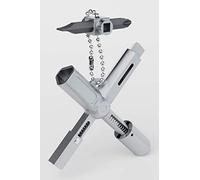 ABSINA Llave Universal con 7 perfiles - Llave Triangular Llave Cuadrada Llave de Armario electrico - para construcción - Llave Universal para armarios y Sistemas de Cierre comunes
