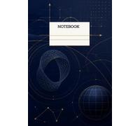 Abstract Symmetry: College Ruled Notebook with Mathematical Symbols Pattern on Cover - 6x9 Inches, 100 Lined Pages, Blank Nameplate