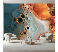 Abstracto Papel Tapiz Textura De Burbujas Papel Pintado 450 x 315 cm | Papel Pintado Papel Tapiz Fotográfico Fotomurales Pared Murales Mate Impermeable para Habitación de Niña Habitación de Niño