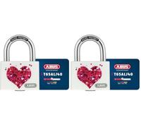 Abus 19154 - Candado personalizable (aluminio, 40 mm, moderno) (Paquete de 2)