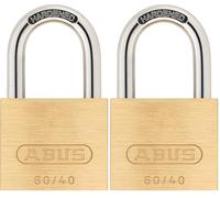 ABUS 20035 AB60/40 Candado, oro, 60/40 (Paquete de 2)