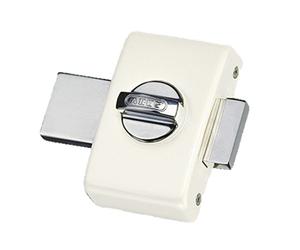 Abus 36959 W V B EK - Cerrojo de botón sin cierre con llave/bodega color blanco