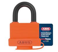 Abus 49974 - Candado intemperie (latón, 35 mm, moderno) color naranja
