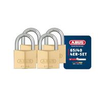 ABUS 65/40 Latón Candado Pack de 4