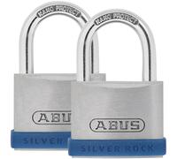 ABUS 80888 Candado Rock™ Plata De 40mm Paquete Doble