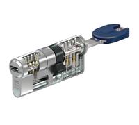 Abus Bravus Mx Pro Magnet. Cilindro de alta seguridad de doble embrague, 5 llaves incopiables y tarjeta de propiedad. Bombín para cerraduras de perfil europeo. Perfil Servilock. (Latón, 30/30)