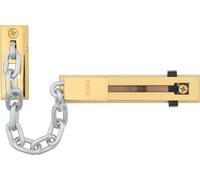 ABUS Cadena de seguridad SK66 para puerta de casa y apartamento - Cadena de seguridad con seguridad para niños - adecuado para puertas izquierda y derecha - Latón con cadena en plata
