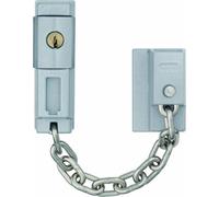 ABUS Cadena de seguridad SK79 para puerta de entrada y de vivienda - cerrable con llave - con seguro para niños - apta para puertas con apertura a izquierda y derecha
