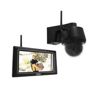 ABUS Cámara de vigilancia EasyLook BasicSet con Giro e inclinación PPDF17100 - con Monitor de Pantalla táctil: detección de Movimiento, Modo de Alarma y grabación, intercomunicador, visión Nocturna
