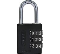 ABUS Candado de combinación de aluminio 144/30 negro con números grandes - 80797