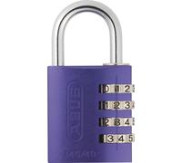 ABUS Candado de combinación 145/40 lila - candado para maletas, taquillas y mucho más - candado de aluminio - código numérico personalizable - nivel de seguridad ABUS 4