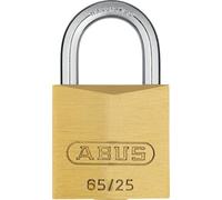 ABUS Candado de latón 65/25 - candado para maletas - cuerpo del candado de latón macizo - arco de acero templado - nivel de seguridad ABUS 3