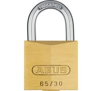 ABUS Candado de latón 65/30 - cuerpo del candado de latón macizo - arco de acero endurecido - nivel de seguridad ABUS 4