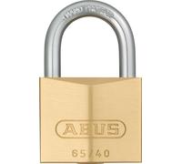 ABUS Candado de latón 65/40 - candado para sótanos, taquillas y mucho más - cuerpo del candado de latón macizo - arco de acero endurecido - nivel de seguridad ABUS 5