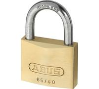 ABUS Candado de latón 65IB/40 de 40 mm - con arco de acero inoxidable - blíster - ABU65I...