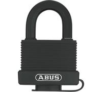 ABUS Candado de latón 70/45 - resistente a la intemperie - cuerpo de candado de latón - revestimiento de plástico resistente a los impactos - nivel de seguridad ABUS 5