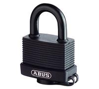 ABUS Candado de Latón 70/45 - Resistente a la Intemperie, Nivel 5 | Candado marino con cilindro de pines, doble cierre, recubrimiento de goma - 49 mm ancho, arco 8 mm, 180 g