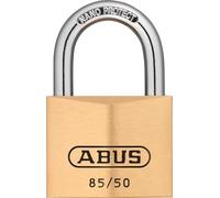 ABUS Candado de latón 85/50 - para puertas de sótanos, cobertizos y mucho más - resistente a la intemperie - cuerpo del candado de latón - grillete de acero endurecido - nivel de seguridad 7
