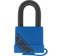 ABUS Candado de latón Aqua Safe 70IB/35 - resistente a la intemperie - arco de acero inoxidable para una protección anticorrosión adicional - revestimiento de plástico - nivel de seguridad ABUS 4