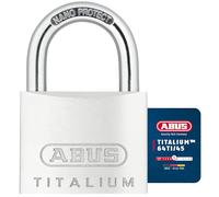 ABUS Candado de Titalium 64TI/45 - Cerrojo de Seguridad para Sótanos | Cuerpo de aluminio especial ultraligero y arco de acero endurecido, nivel de seguridad 5, medidas de 45 mm, doble cierre