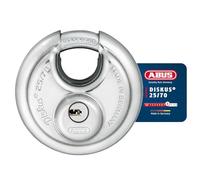 ABUS Candado Diskus® 25/70 - resistente a la intemperie - incl. 5 llaves - con sistema de llave reversible de precisión - nivel de seguridad ABUS 8 - plateado