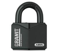 ABUS Candado Granit 37/55 – exterior, acero endurecido, 2 llaves, cilindro de disco Plus, nivel 10