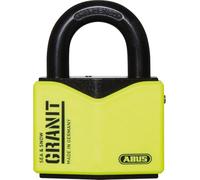 ABUS Candado Granit 37/55 Sea & Snow - Seguridad 10, Anticorrosión | Acero especial endurecido con recubrimiento Black Granit - cilindro de disco ABUS-Plus - arco de doble cierre, 415 g