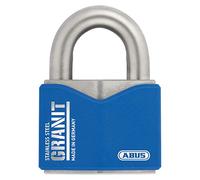 ABUS Candado GRANIT 37ST/55 – Acero inoxidable, cilindro de disco Plus, nivel 10 – 2 unid.