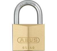 ABUS Candado de latón 65/40 - juego de 3 unidades, cierre igualado - candado para bodegas, taquillas y mucho más - cuerpo del candado de latón - arco de acero endurecido - nivel de seguridad ABUS 5