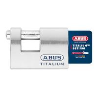 ABUS Titalium 98/90 Candado monobloque - de cierre distinto, con 2 llaves - cuerpo del candado de aluminio especial - arco de acero endurecido - nivel de seguridad ABUS 8 - plateado - 70474