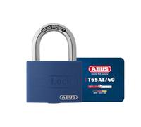 ABUS Candado T65AL/40 myLOCK - escribible - candado para taquilla - cuerpo de aluminio macizo - nivel de seguridad ABUS 5 - azul
