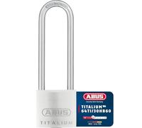 ABUS Candado de Titalium 64TI/30HB60 - con arco alto - candado para sótanos con cuerpo de aluminio especial - arco de acero endurecido - nivel de seguridad ABUS 4
