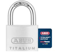 ABUS Candado de Titalium 64TI/40 - juego de 3 - cierre igualado - candado para sótanos con cuerpo de aluminio especial - arco de acero endurecido - nivel de seguridad ABUS 5