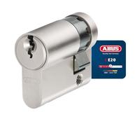 ABUS Cilindro de perfil E20NP 10/40 - cerradura para puertas de casas y viviendas, incluye 3 llaves - nivel de seguridad ABUS 5