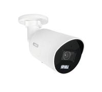 ABUS IPCA34512B - Mini cámara IP para exteriores/interiores | Lente fija de 4 mm, ángulo de visión de 89°, LED IR y luz blanca, IP67, PoE