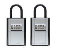 ABUS KeyGarage 797 - Caja de llaves con soporte de fijación - para llaves u objetos pequeños de valor - negro-plata - Juego de 2 unidades