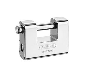 Abus Mecánico 92/80mm Monobloque Latón Cuerpo Shutter Candado Mismo Cierre 8522