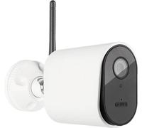 ABUS PPIC54520, Cámara IP de seguridad, para exteriores, con conexión por cable y inalámbrica, para montaje en pared, color blanco, tipo domo