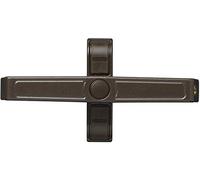 ABUS Seguridad adicional para ventana 2420 - Cerradura de seguridad con pestillo giratorio para ventanas de doble hoja - cierre diferente - Nivel de seguridad ABUS 6 - 89636 - Marrón