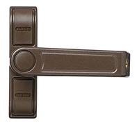 ABUS Seguro Adicional 2410 FNLI - Cerradura con Pestillo de Seguridad para Ventanas de una Sola Hoja, Cierre Diferente - Nivel de Seguridad ABUS 6 - 89620 - Marrón