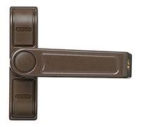 ABUS Seguro Adicional 2410 vs. EK - Cerradura con Pestillo de Seguridad para Ventanas de una Sola Hoja, Cierre Diferente - Nivel de Seguridad ABUS 6 - 89624 - Marrón