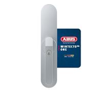 ABUS WINTECTO One Accionamiento inteligente para ventanas, puertas de balcón y de terraza - con función de alarma - fácil instalación sin taladrar - plateado - cierre igualado (AL0125)