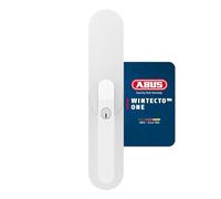 ABUS WINTECTO One Accionamiento inteligente para ventanas, puertas de balcón y de terraza - con función de alarma - fácil instalación sin taladrar - blanco - cierre igualado (AL0125)