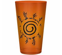 ABYstyle Vaso de cristal XXL Naruto Shippuden – Konoha y Seal Naranja 400 ml
