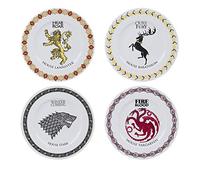 ABYSTYLE - El Juego de Tronos - Set de 4 Platos de Postre - Emblemas familias